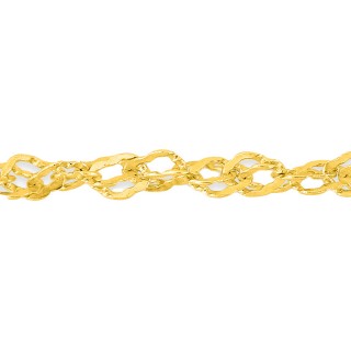 Cadena singapur de oro amarillo 9K