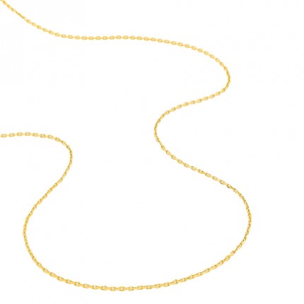 Fio forçada em ouro amarelo 9K diamante