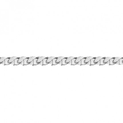 Fio Correte gourmette em ouro branco 9K diamante