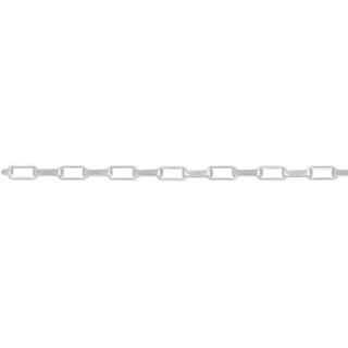 Cadena forzada rectangular de plata