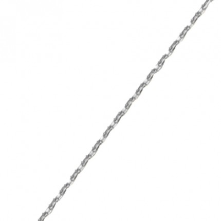 Fio em ouro branco 9k diamantado 45cm