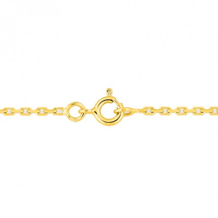 Cadena de oro amarillo 9K forçat diamantada, 1,75 mm