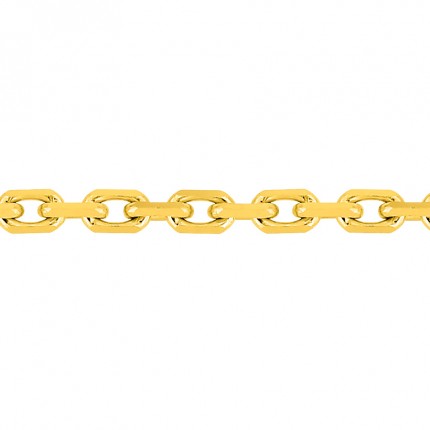 Cadena de oro amarillo 9K forçat diamantada, 1,75 mm