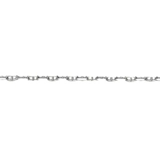 Fio em ouro branco 9K calabrote de 2MM