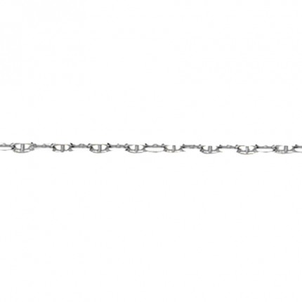 Fio em ouro branco 9K calabrote de 2MM