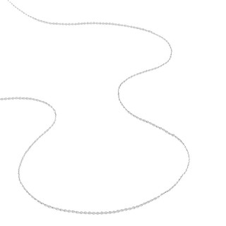Fio em ouro branco 9K redondo e forçado, 1,10 mm