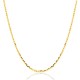 Cadena de oro amarillo 9 KT diamantada, 1,60 mm