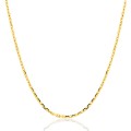 Cadena de oro amarillo 9 KT diamantada, 1,60 mm