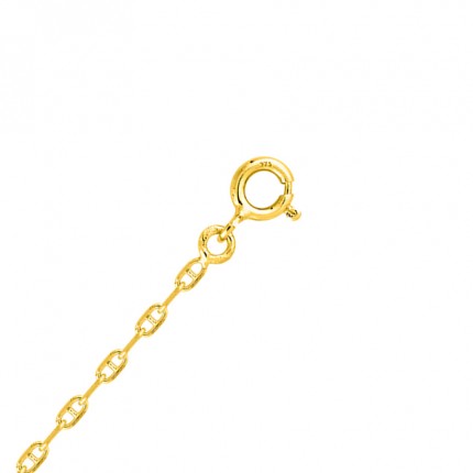 Fio em ouro amarelo 9 kt com calabrote 2mm