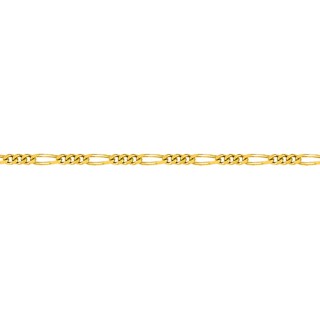Cadena Figaro de oro amarillo 9 KT