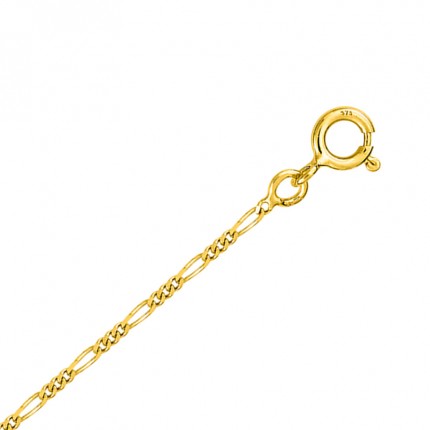 Fio figaro em ouro amarelo 9 kt