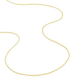 Cadena forzada en oro amarillo 9K