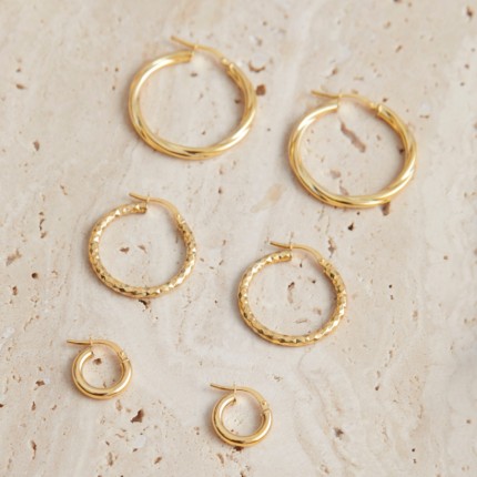 Pendientes Aro de oro amarillo 9 KT de 20mm