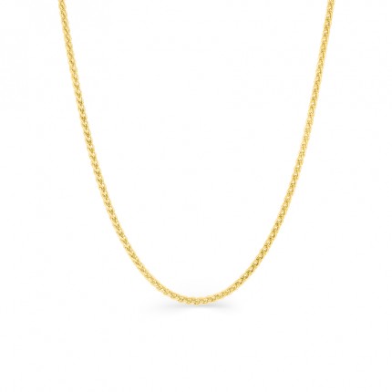 Corrente em ouro amarelo 18K espiga de 1 mm