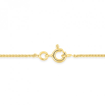 Cadena de oro amarillo de 18K espiga de 1 mm