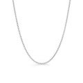 Cadena de oro blanco de 18K espiga de 1 mm