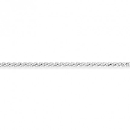 Cadena de oro blanco de 18K espiga de 1 mm