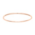 Pulseira folheada a ouro rosa rígida de 3 mm