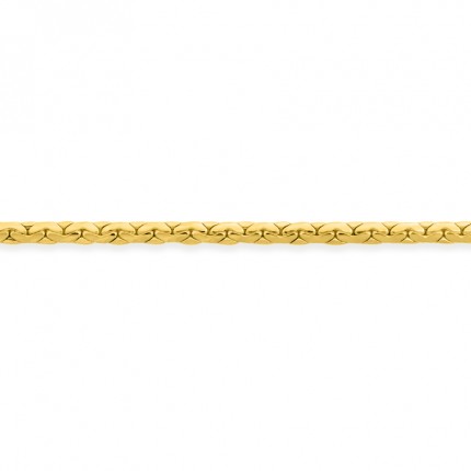 Cadena de oro amarillo 9K con haricot 3.5MM