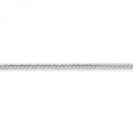 Corrente em ouro branco 9K inglesa de 3.5MM