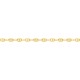 Cadena de oro amarillo 9K calabrote de 2.5MM