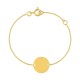 Pulsera de oro 9K de identidad bebé