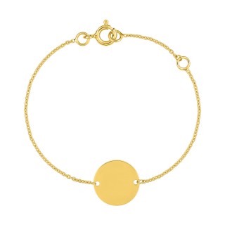 Pulsera de oro 9K de identidad bebé