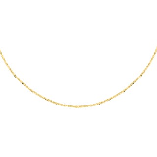 Fio singapura  em ouro amarelo de 9K