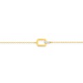 Pulsera de oro amarillo de 9k, diamantes de 0,02 ct y rodio