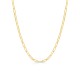 Cadena forçat rectangular de oro amarillo de 9k