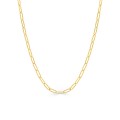 Cadena forçat rectangular de oro amarillo de 9k