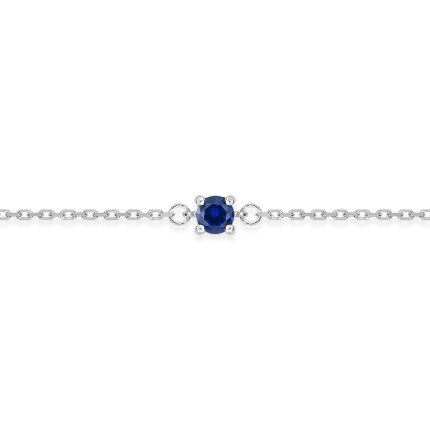 Pulsera de plata 925 y circonita azul