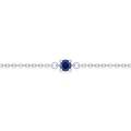 Pulsera de plata 925 y circonita azul