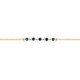 Pulsera de oro amarillo de 18k y zafiros azules