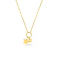 Colar de estrelas em ouro amarelo 9k para crianças