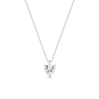 Collar de oro blanco 9k garras y circonita de 42 cm Oro Vivo