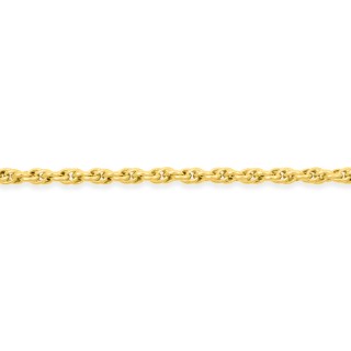 Corrente em ouro amarelo 9K modelo duplo forçado