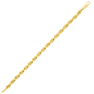 Corrente em ouro amarelo 9K modelo duplo forçado
