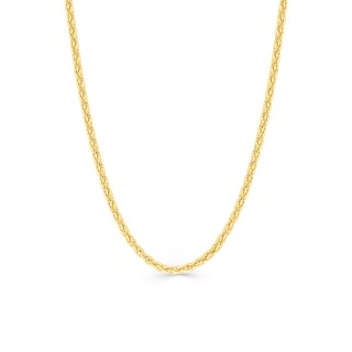 Collar de oro amarillo de 18K espiga de 1.4 mm