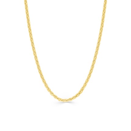 Colar em ouro amarelo 18K espigão de 1.4 mm