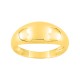 Anel folheado a ouro design largo