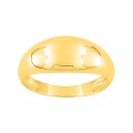 Anel folheado a ouro design largo