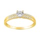 Anillo de oro amarillo 9k con circonitas Oro Vivo
