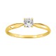 Anillo de oro amarillo 9k solitario con circonita Oro Vivo