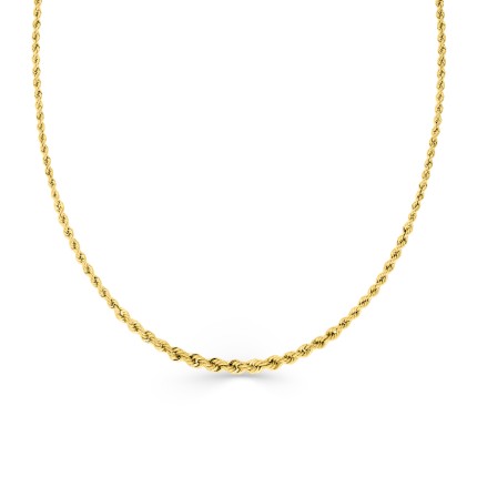 Colar de ouro amarelo 18k Centro 4mm