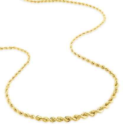 Colar de ouro amarelo 18k Centro 4mm