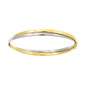 Pulseira em ouro bicolor 9 kt de rígida