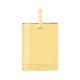 Colgante de oro amarillo 9K con placa rectangular
