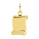 Pendente em ouro amarelo 18K com pergaminho