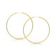 Argolas em ouro amarelo 9 kt de 50mm